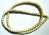 16 inch Strand of 4x4mm Yellow Miracle Beads